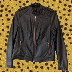 Black Faux Leather Jacket